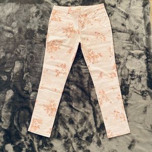 Floral skinny pants